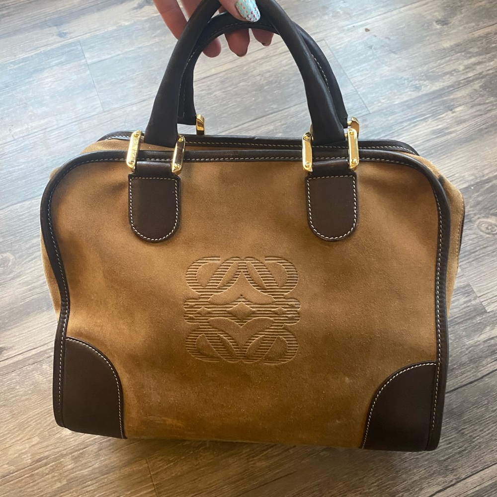 Loewe Amazona Suede Leather
